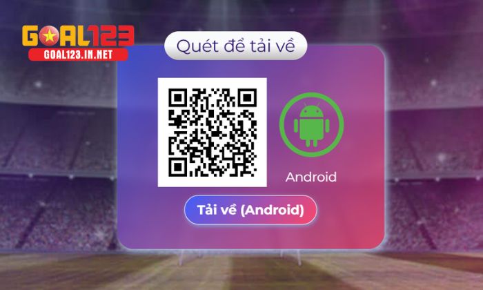 Tải app Goal123 Người chơi có thể quét mã QR để tải app về máy